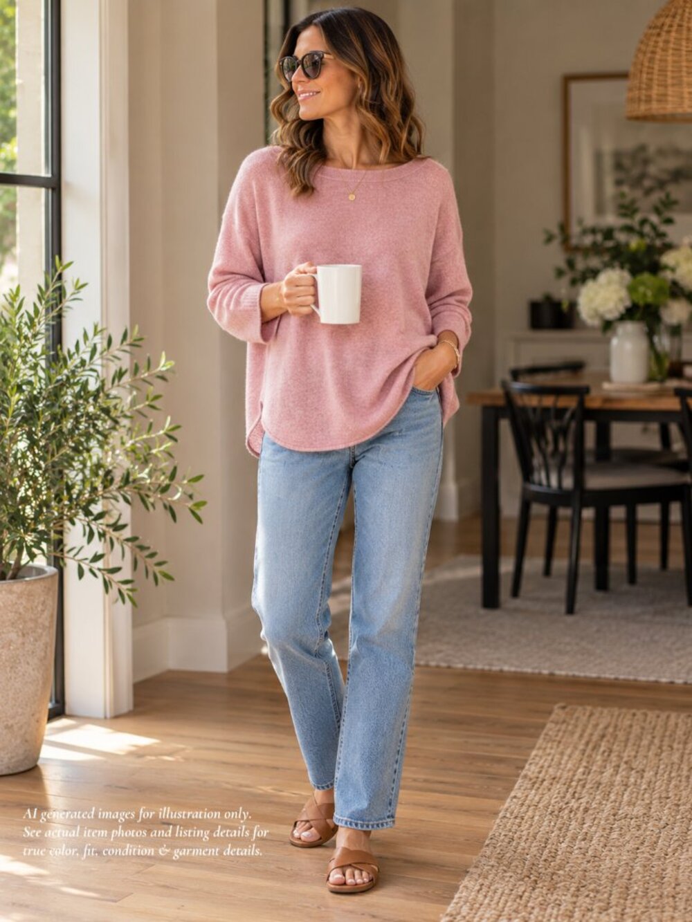 Charter Club 100% Cashmere Blush Sweater | Size L